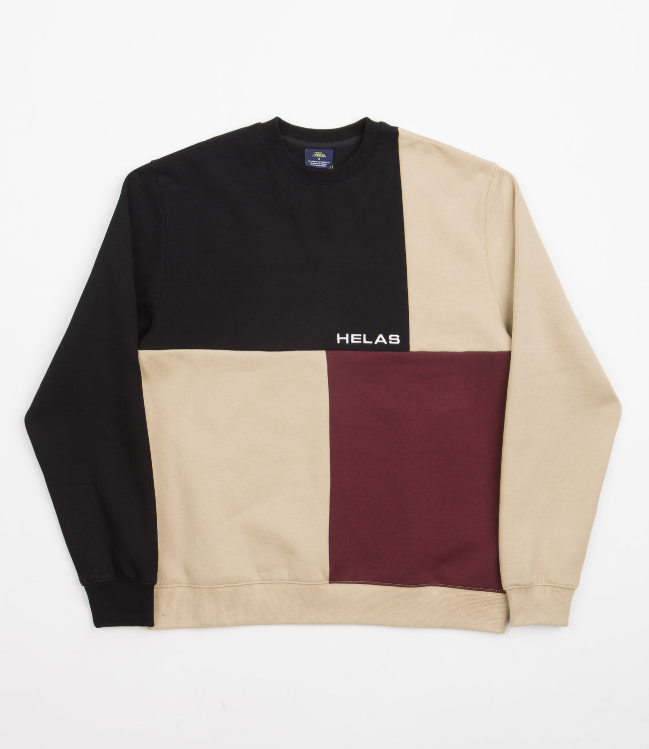 Helas Carre Crewneck Sweatshirt - Beige / Multi | Flatspot