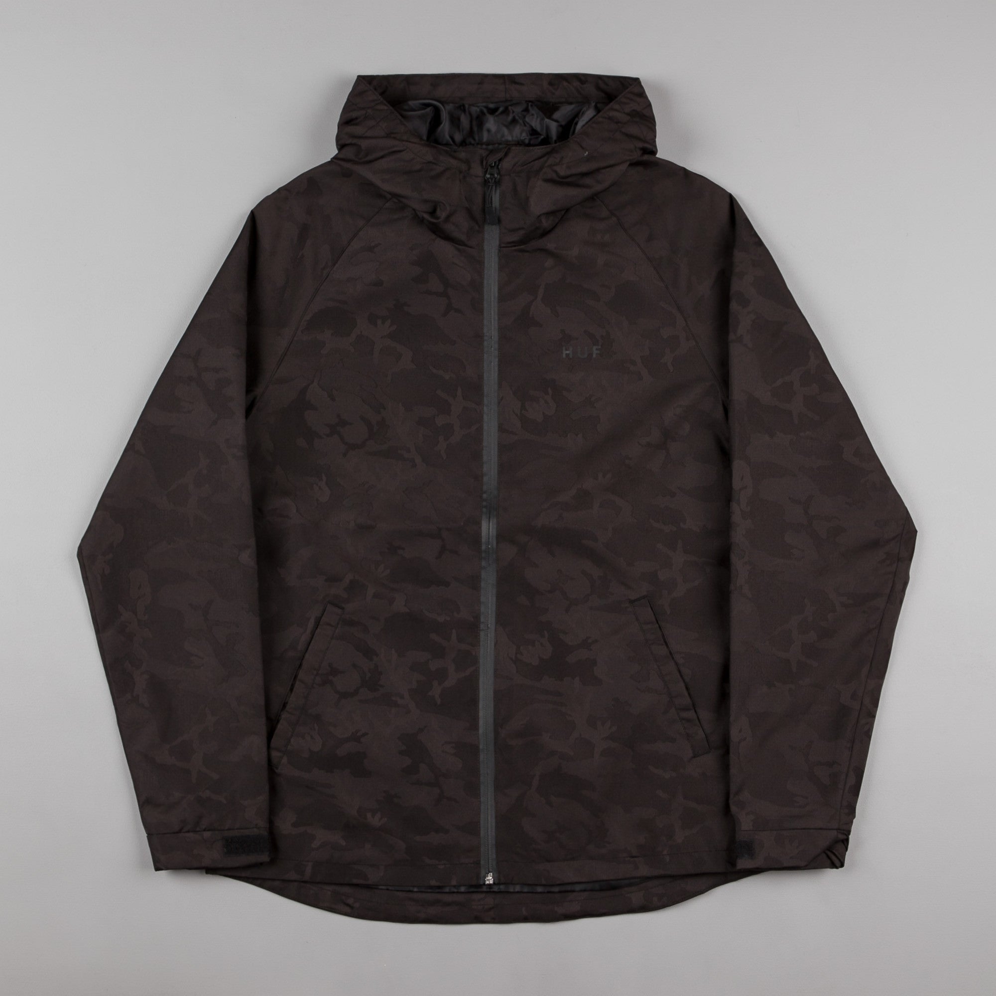 HUF Classic Shell Camo Jacket - Black | Flatspot