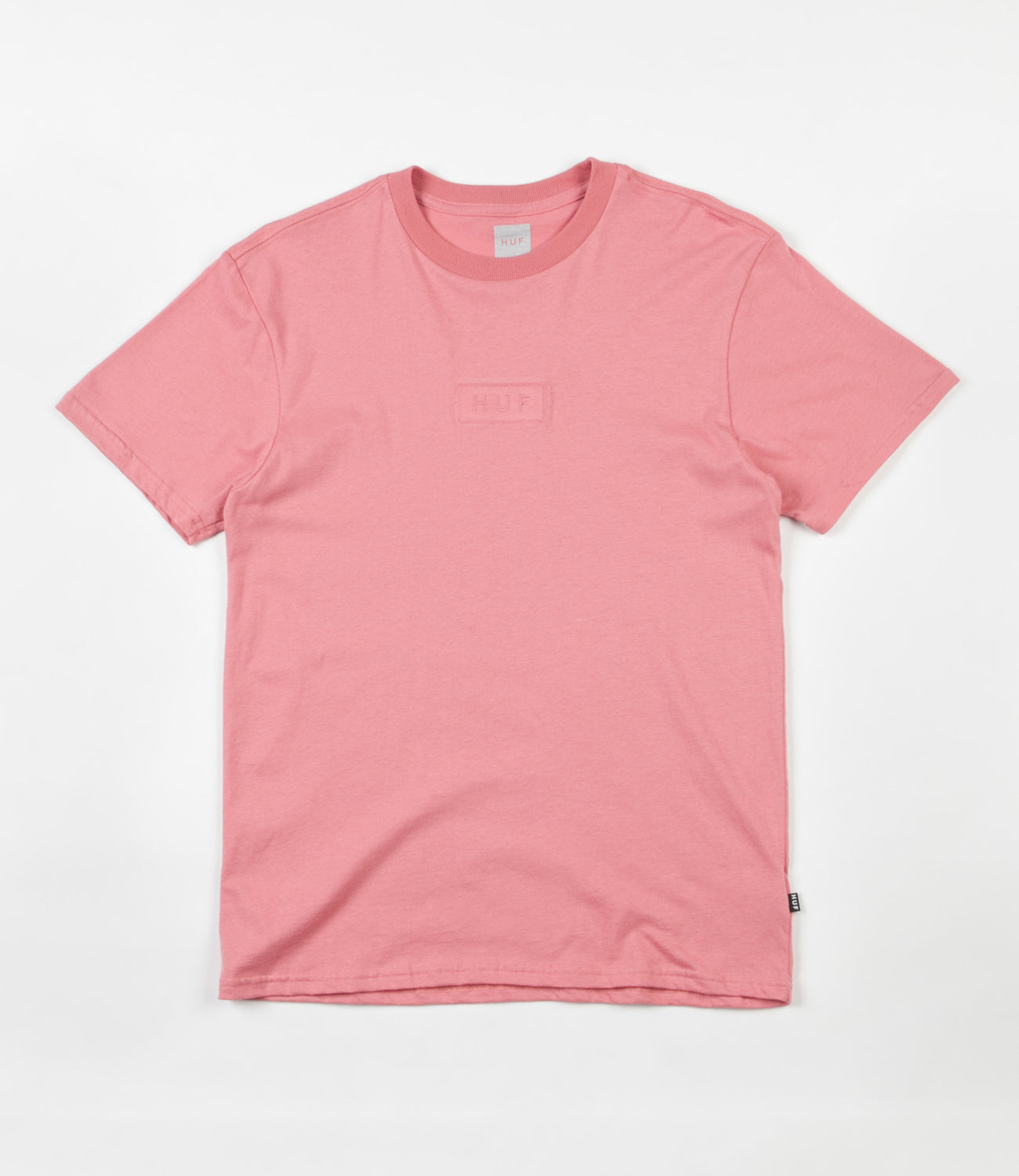 HUF Overdyed Bar Logo T-Shirt - Pink | Flatspot