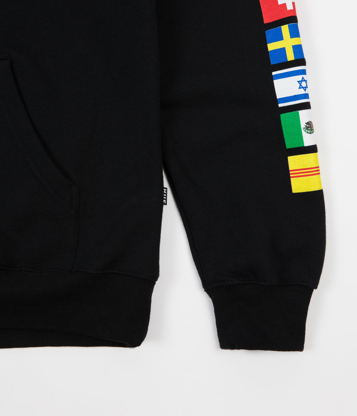 huf flags black hoodie