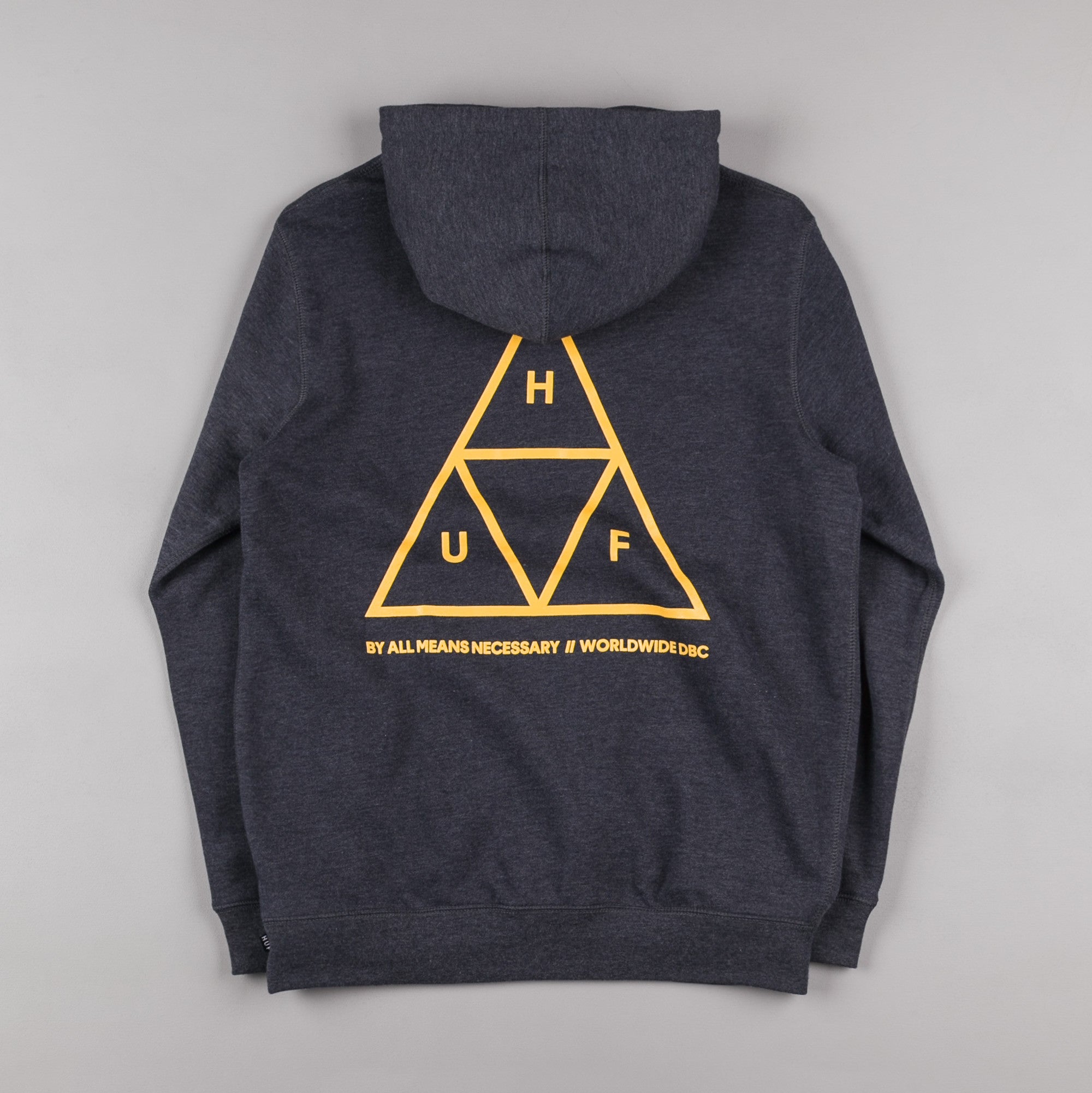 HUF Triple Triangle Hooded Sweatshirt - Navy Heather | Flatspot