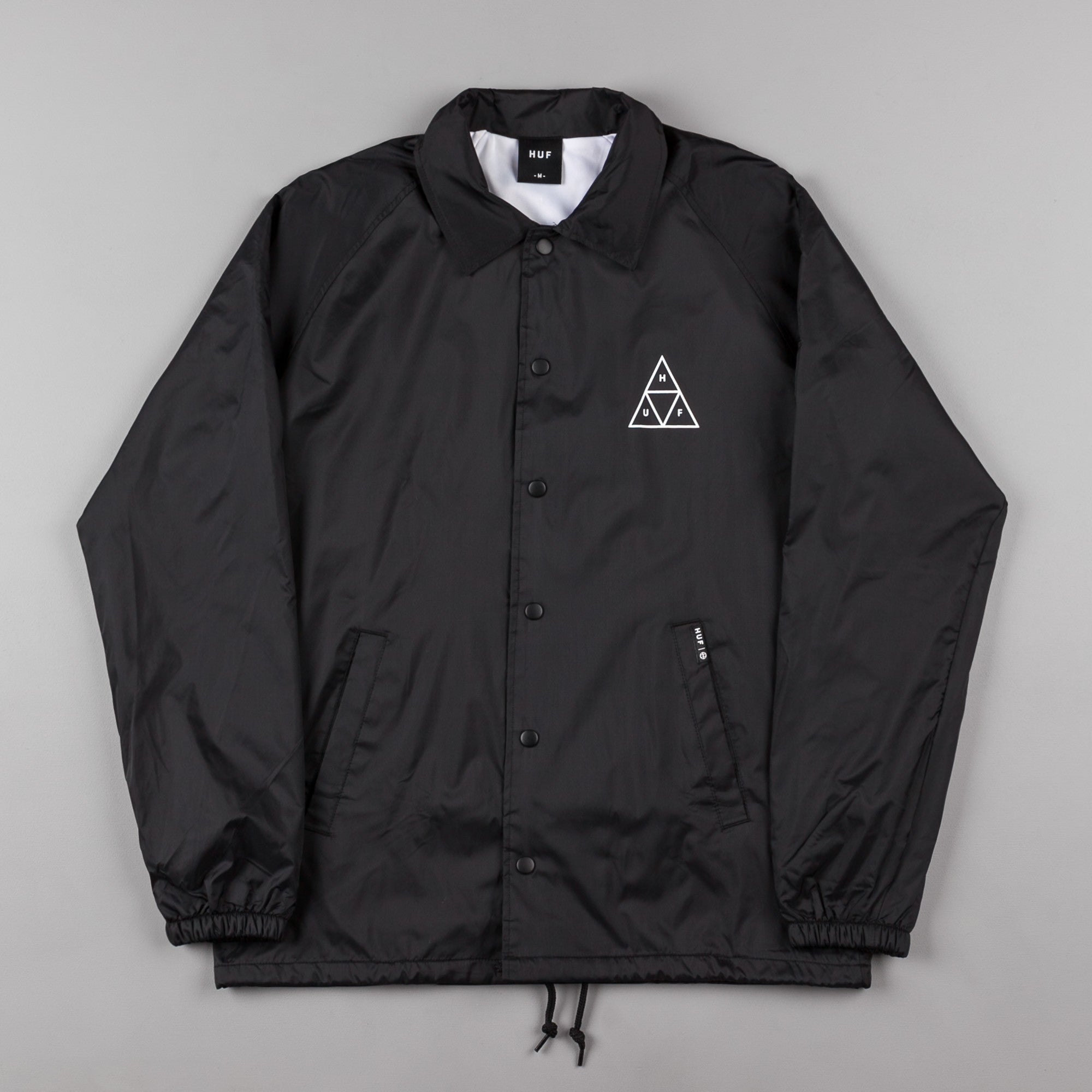 HUF Triple Triangle Coaches Jacket - Black | Flatspot