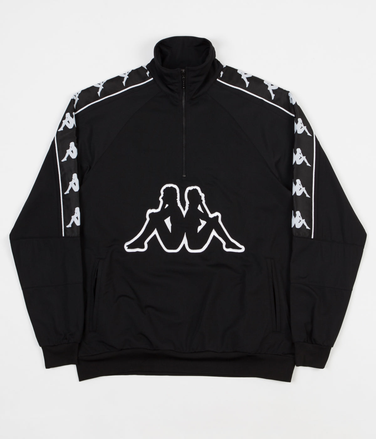 Kappa Kontroll Banda Half Zip Jacket - Black | Flatspot