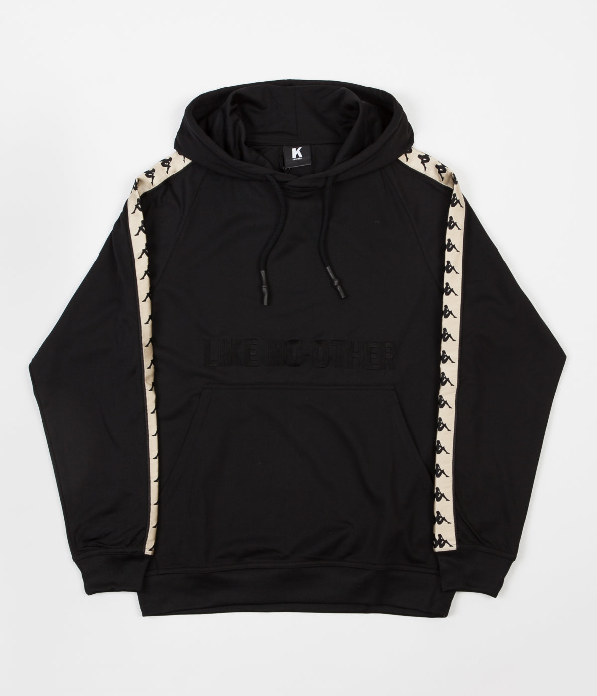 kappa hoodie black and gold