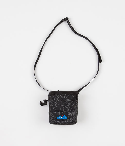 Kavu Peak Seeker Chalk Bag - Black Topo | Flatspot