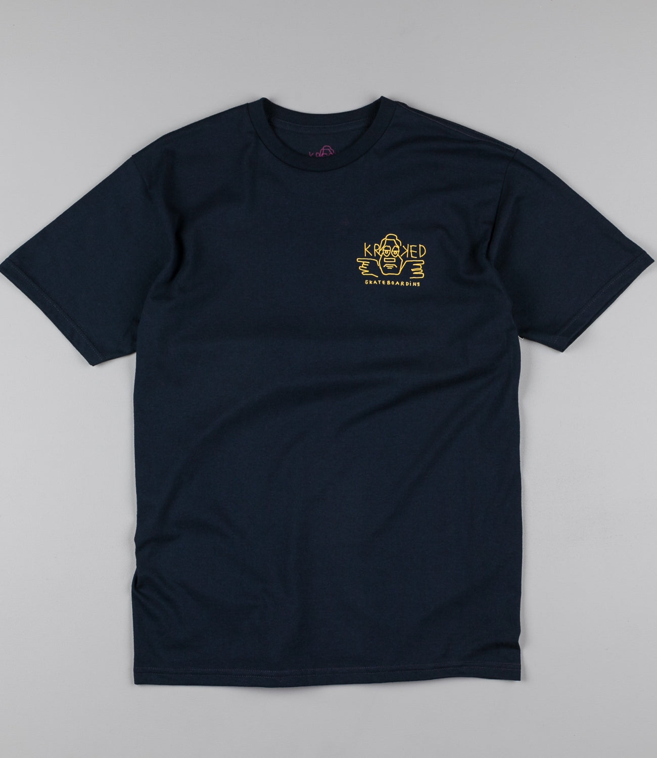 Krooked Dude Double T-Shirt - Navy | Flatspot