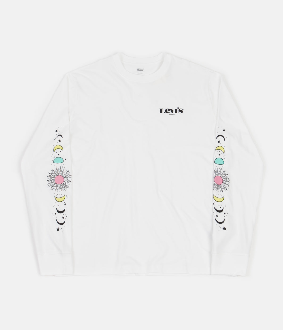 levi white long sleeve t shirt