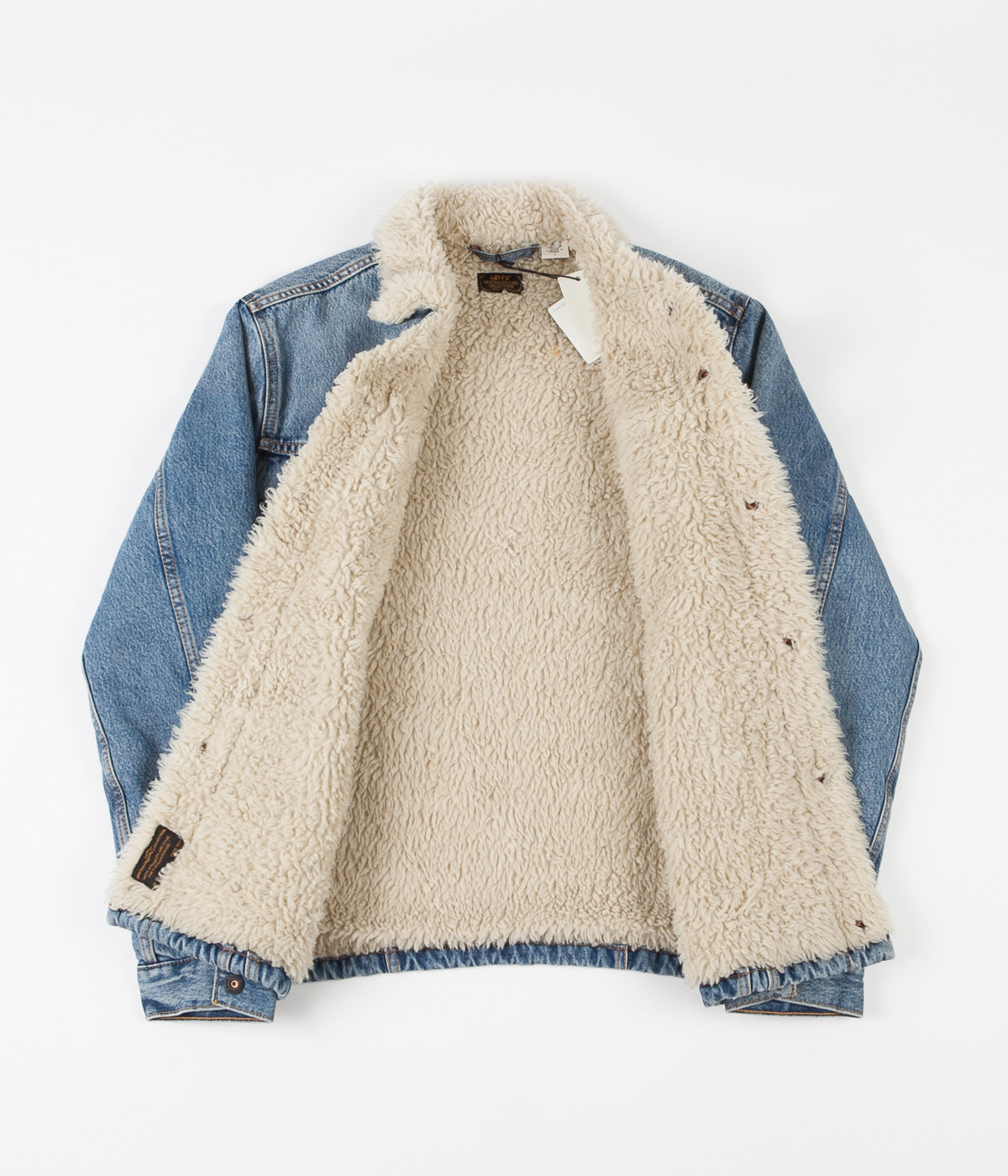 levi's sherpa bronze corduroy trucker jacket