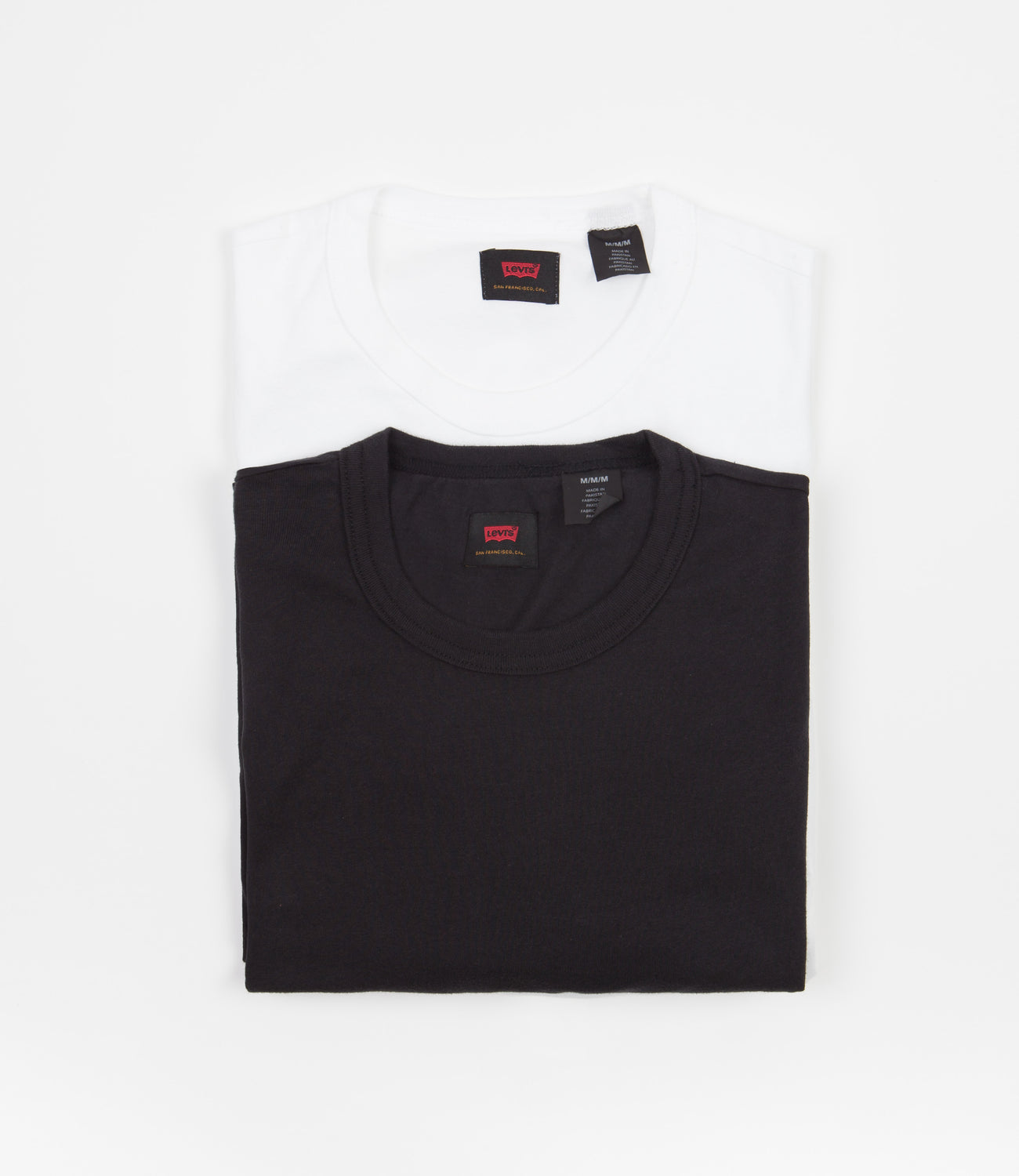 Levi's® Skate 2 Pack T-Shirt - White / Jet Black | Flatspot