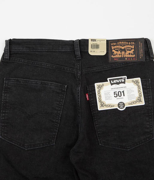 Levi's® Skate 501 Jeans - Rinsed Black | Flatspot