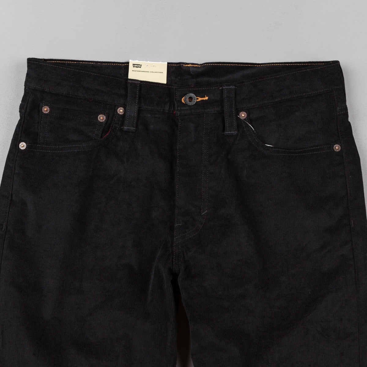 Levi's® Skate 504 Straight Jeans - Black Corduroy | Flatspot