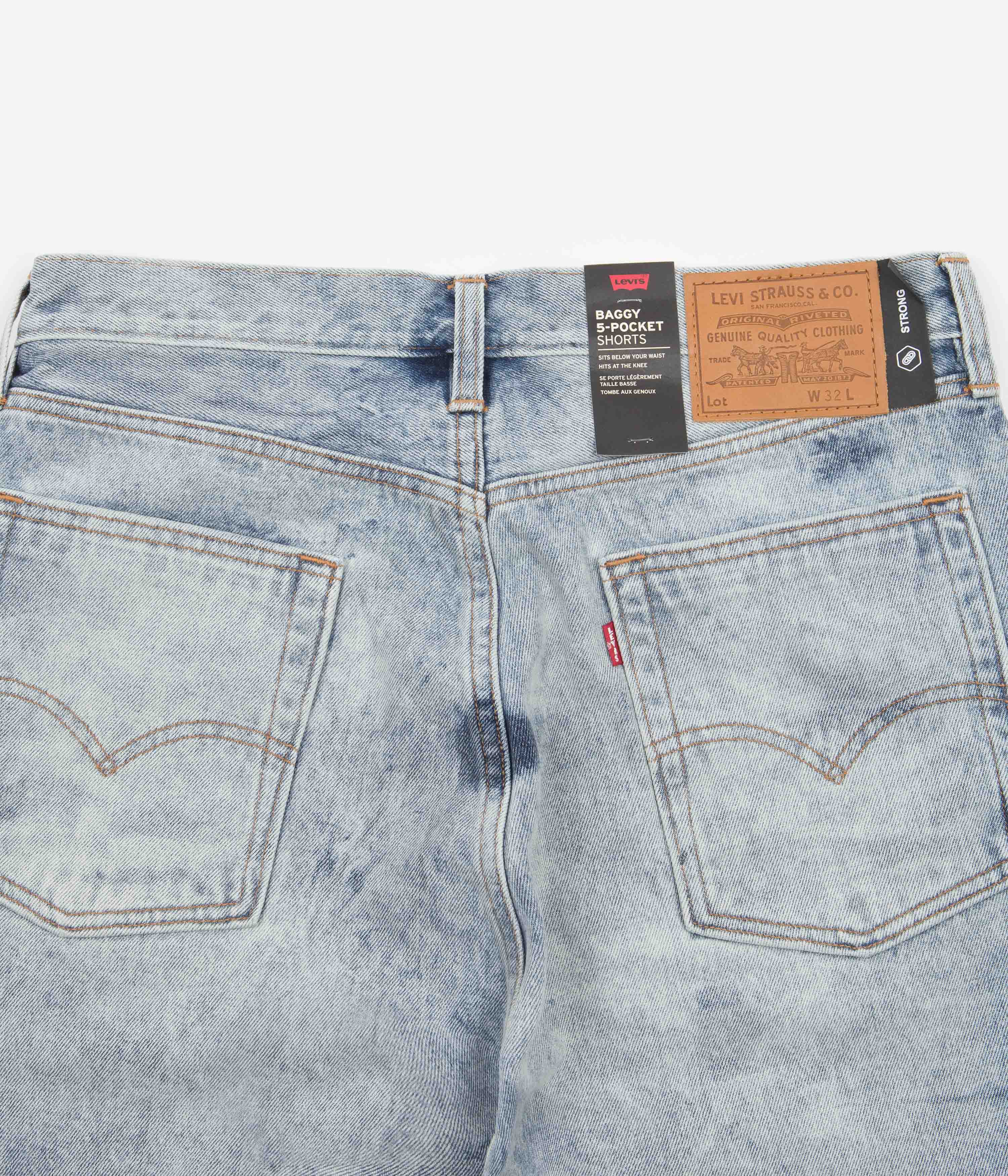 Levi's® Skate Baggy 5 Pocket Denim Shorts - DNA | Flatspot
