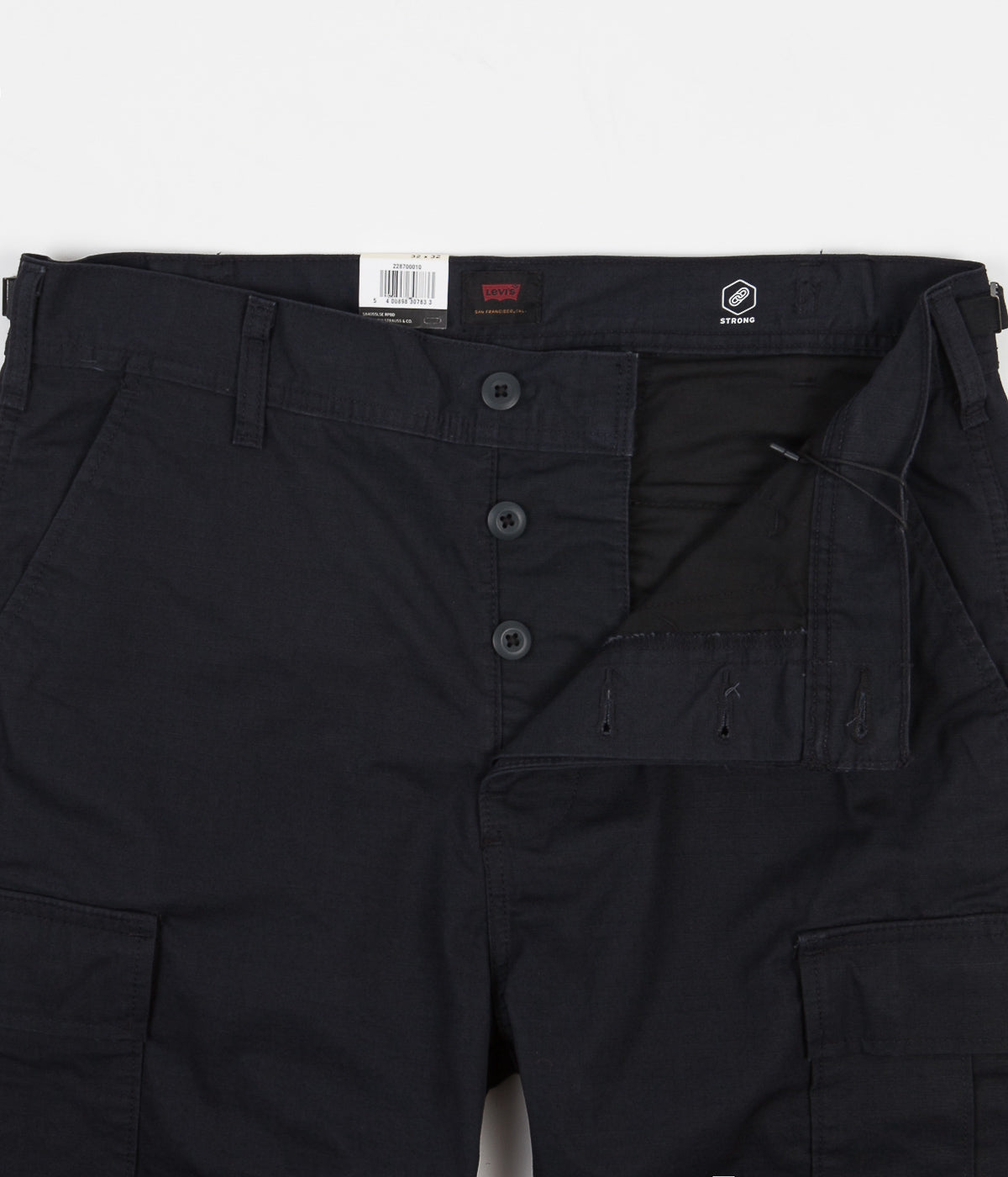 Levi's® Skate Cargo Pants - Jet Black Ripstop | Flatspot