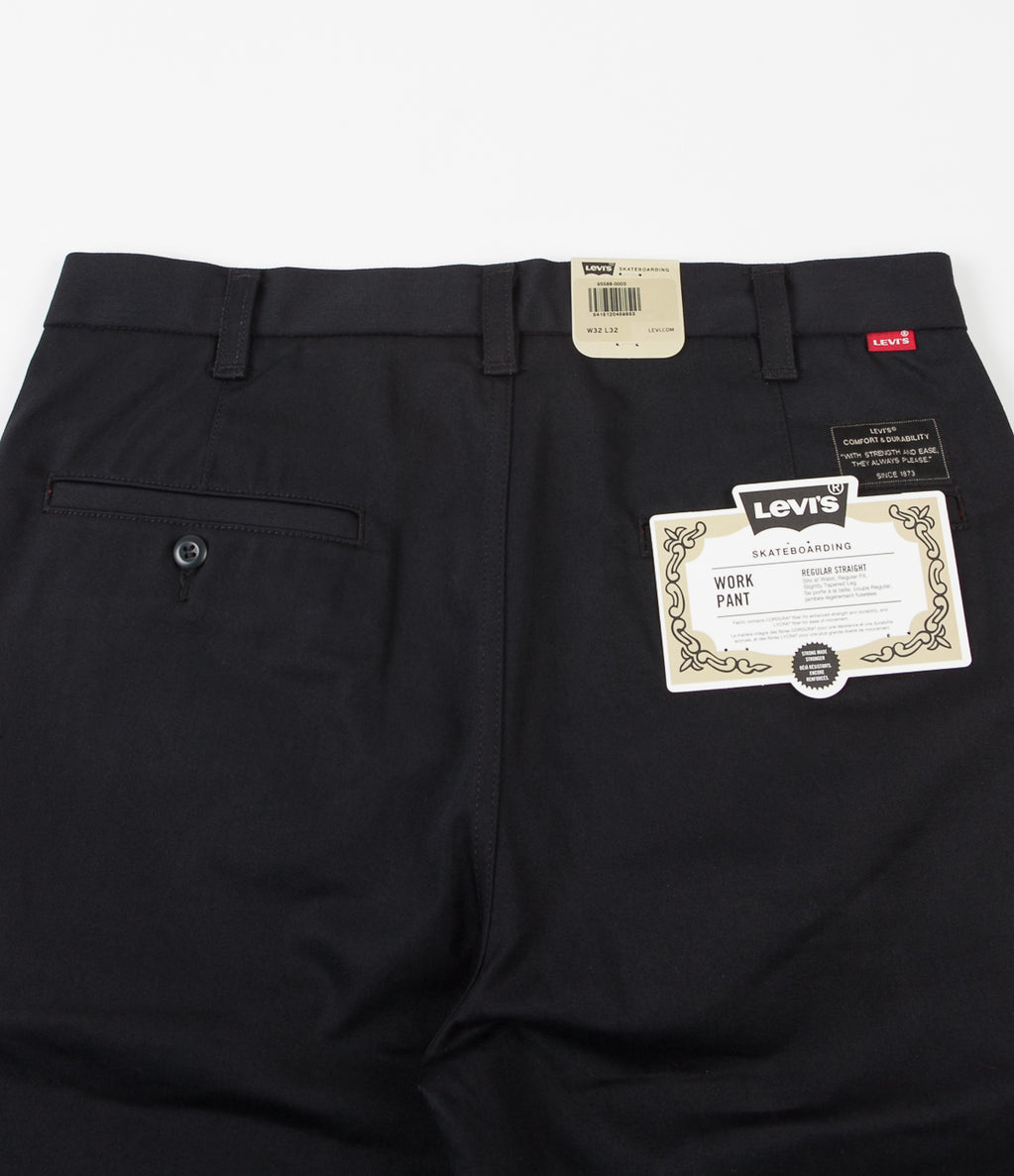 Levi's Skate Work Trousers - Black Twill | Flatspot