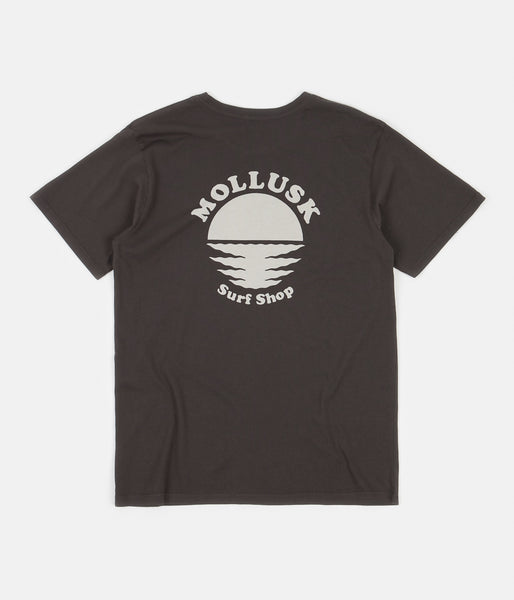 Mollusk Night Moves T-Shirt - Faded Black | Flatspot