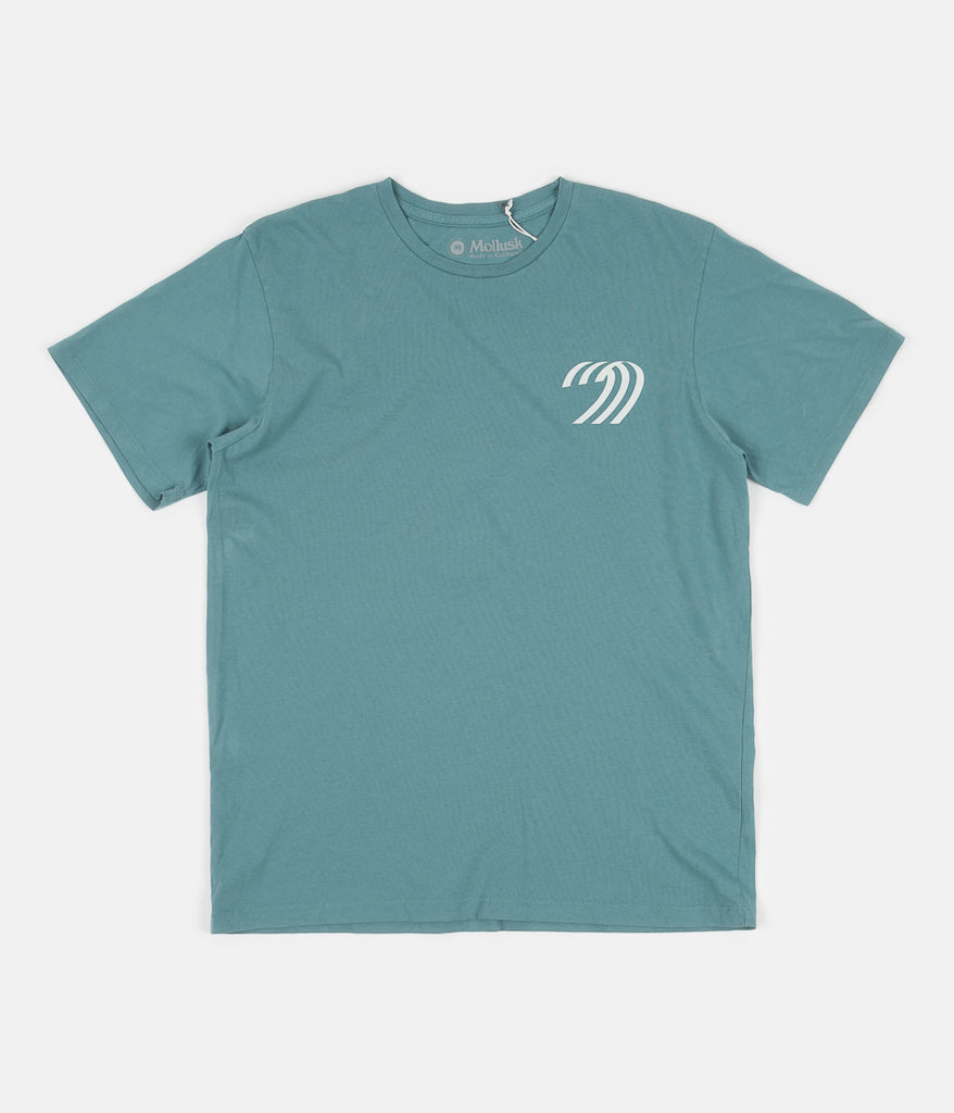 Mollusk Dude Yes T-Shirt - Black Indigo | Flatspot