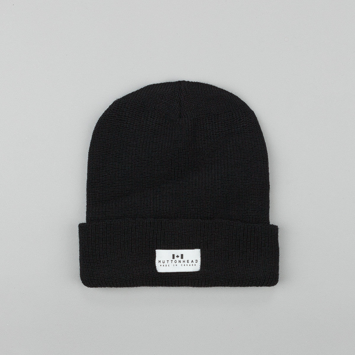 Muttonhead Merino Wool Toque - Black | Flatspot