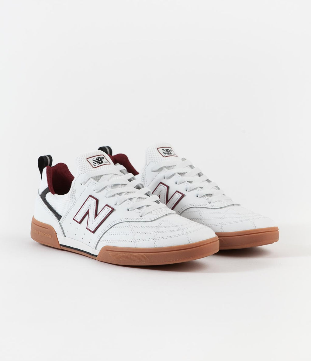 New Balance Numeric 288 Sport Shoes - White / Red | Flatspot