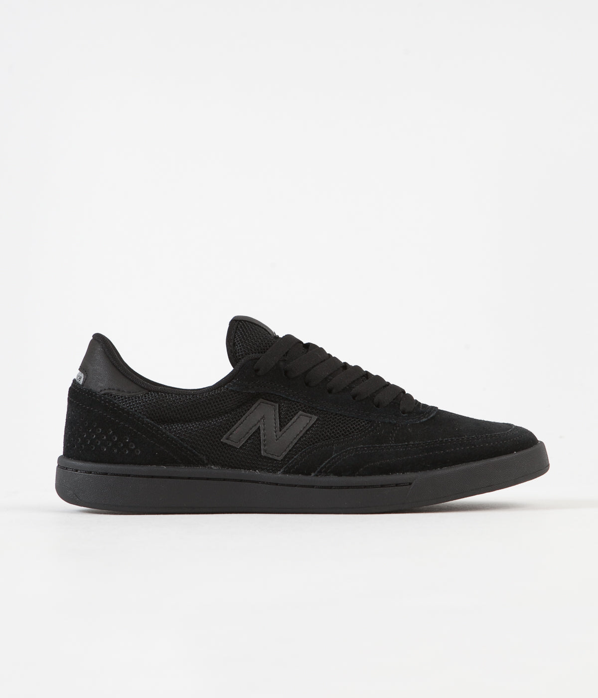 all black new balance skate shoes
