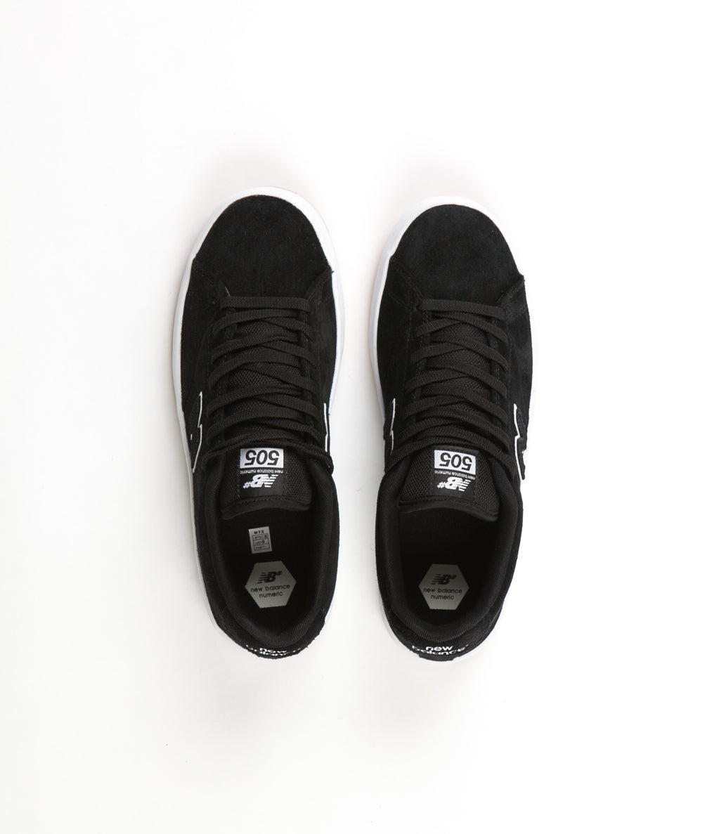 New Balance Numeric 505 Shoes - Black / White | Flatspot
