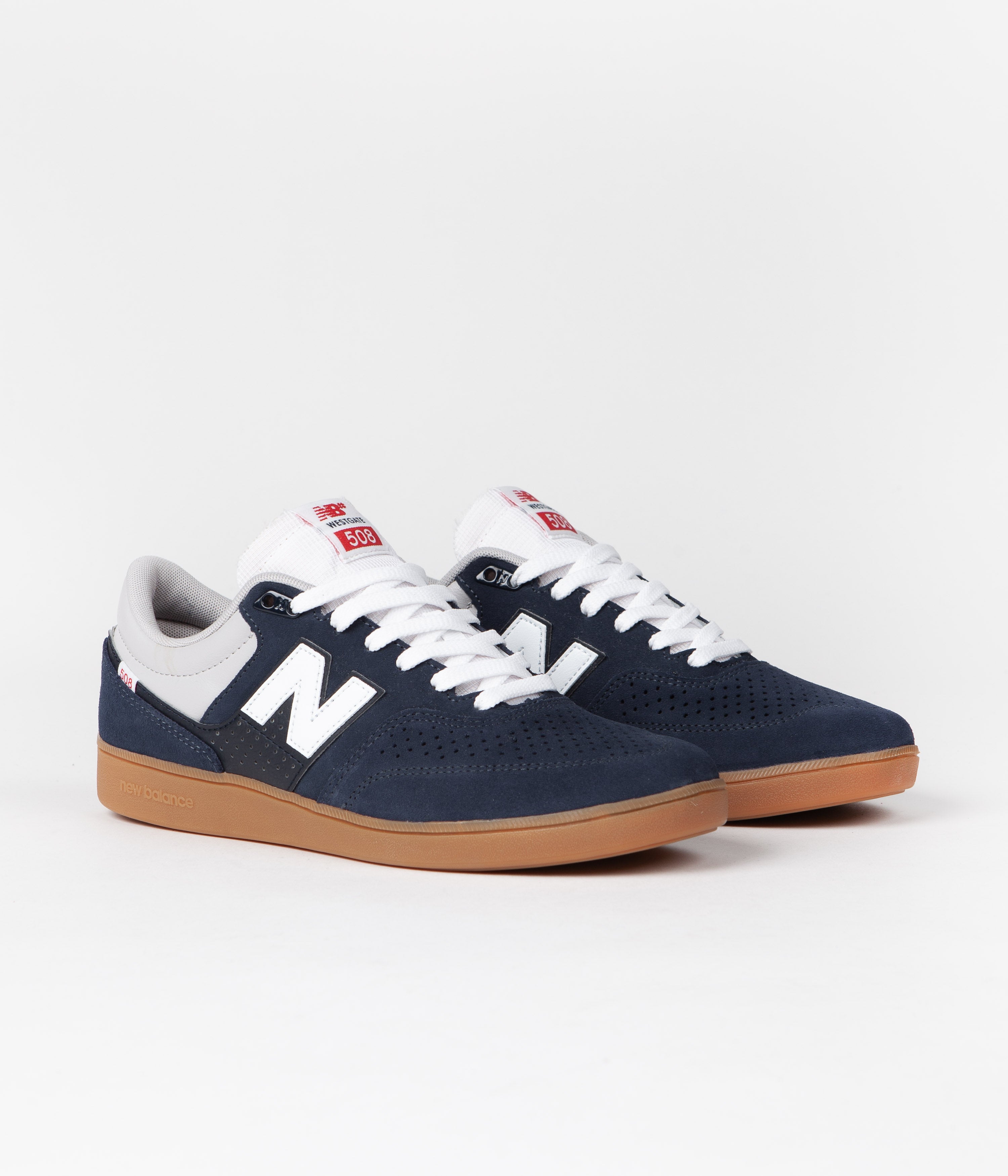 New Balance Numeric 508 Brandon Westgate Shoes - Navy / Gum | Flatspot