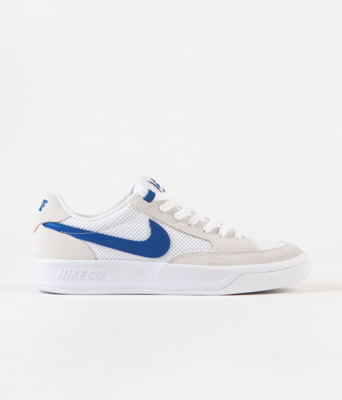 nike blue and white shoes