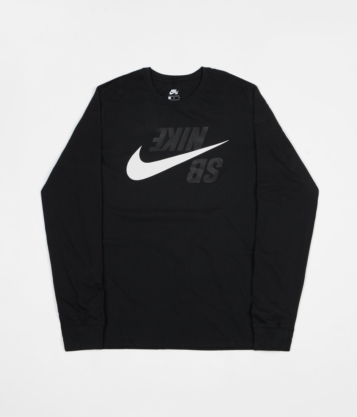 Nike SB Backwards Long Sleeve T-Shirt - Black / Phantom | Flatspot