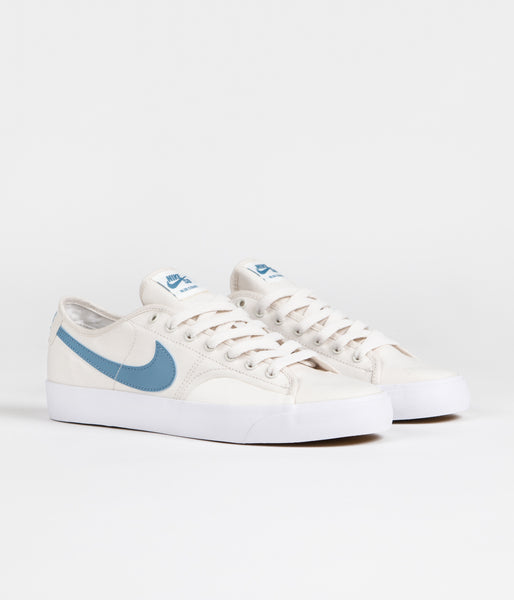 Nike SB Blazer Court Shoes - Phantom / Cerulean - Phantom - Gum Light ...