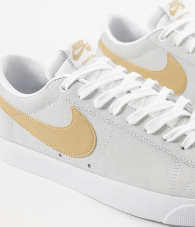 nike shoes white gold