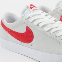 nike blazer low red and white