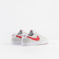 nike sb blazer low gt white and red