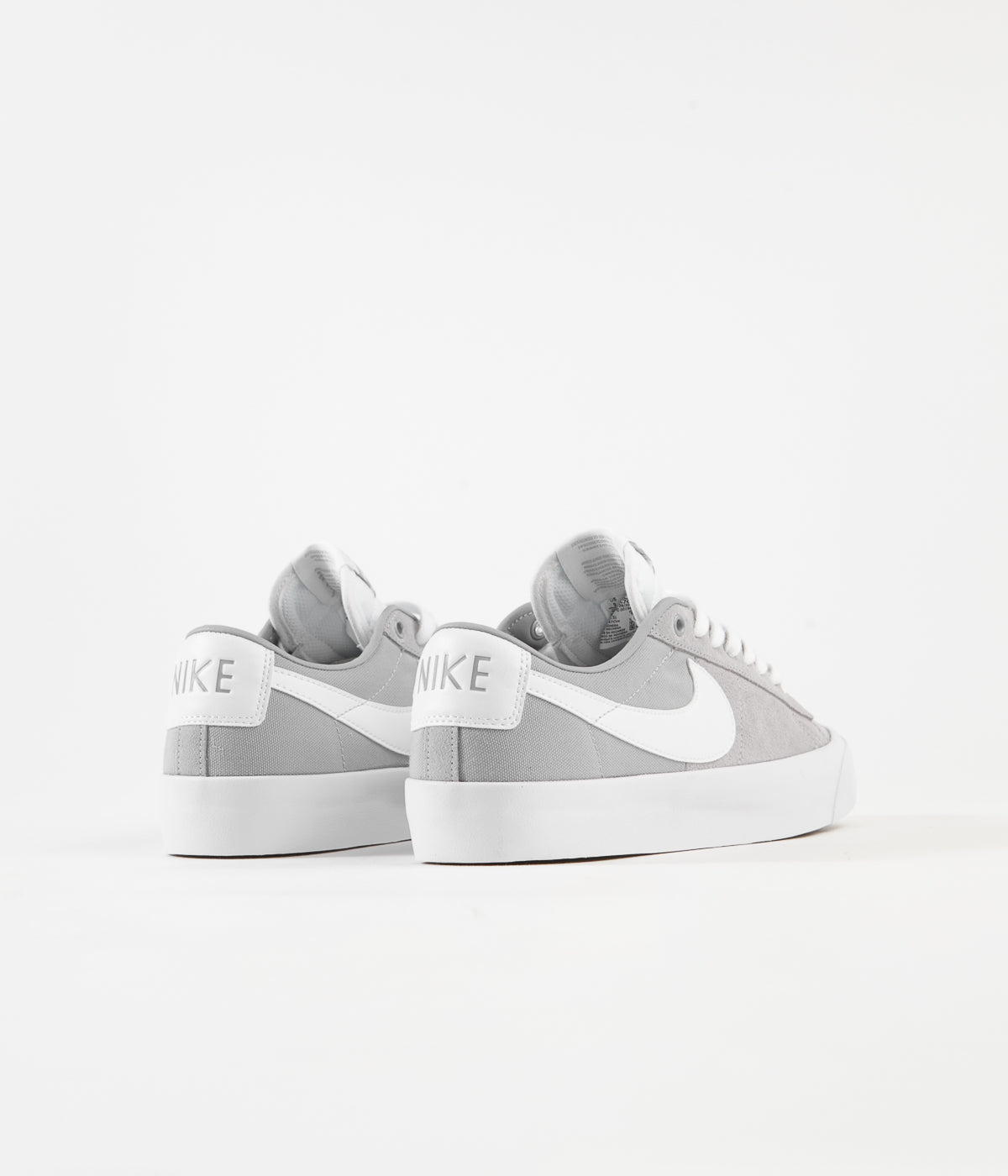 Nike Sb Blazer Low Pro Gt Shoes Wolf Grey White Wolf Grey Whit Flatspot