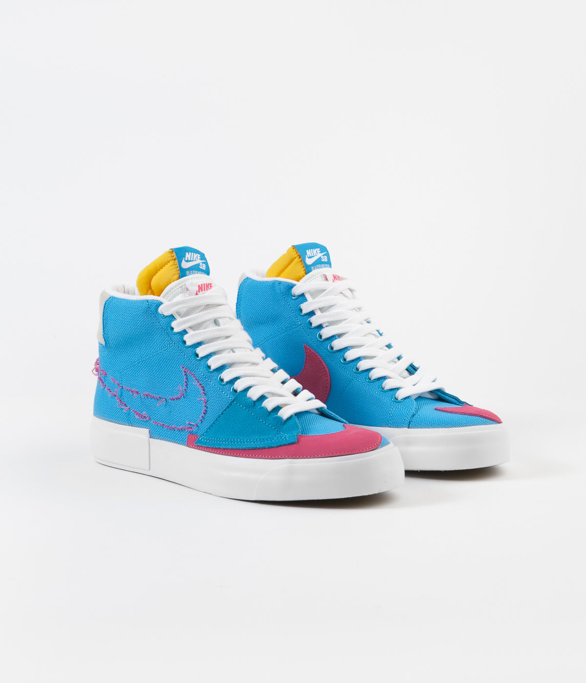 nike sb zoom blazer mid edge laser blue watermelon