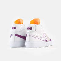 Nike Sb Blazer Mid Edge Shoes White Viotech White Flatspot