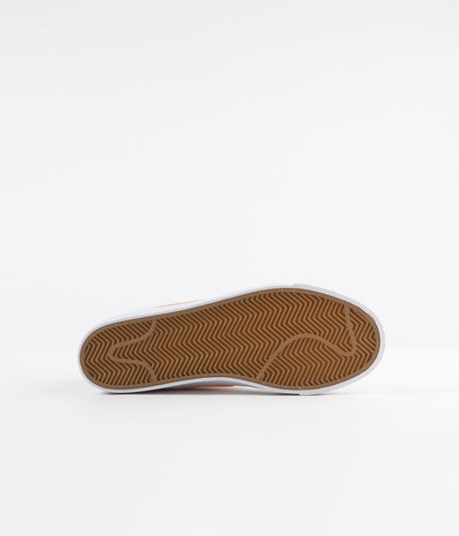 Nike SB Blazer Mid Premium Shoes - White / Celestial Gold | Flatspot