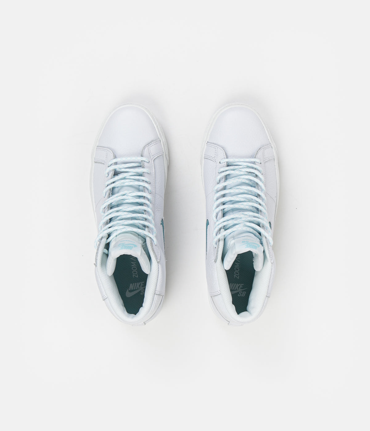 Nike Sb Blazer Mid Premium Shoes White Glacier Ice White Summi Flatspot