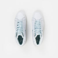 Nike Sb Blazer Mid Premium Shoes White Glacier Ice White Summi Flatspot