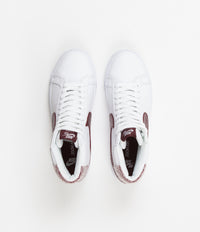 nike sb blazer mid premium shoes white team red