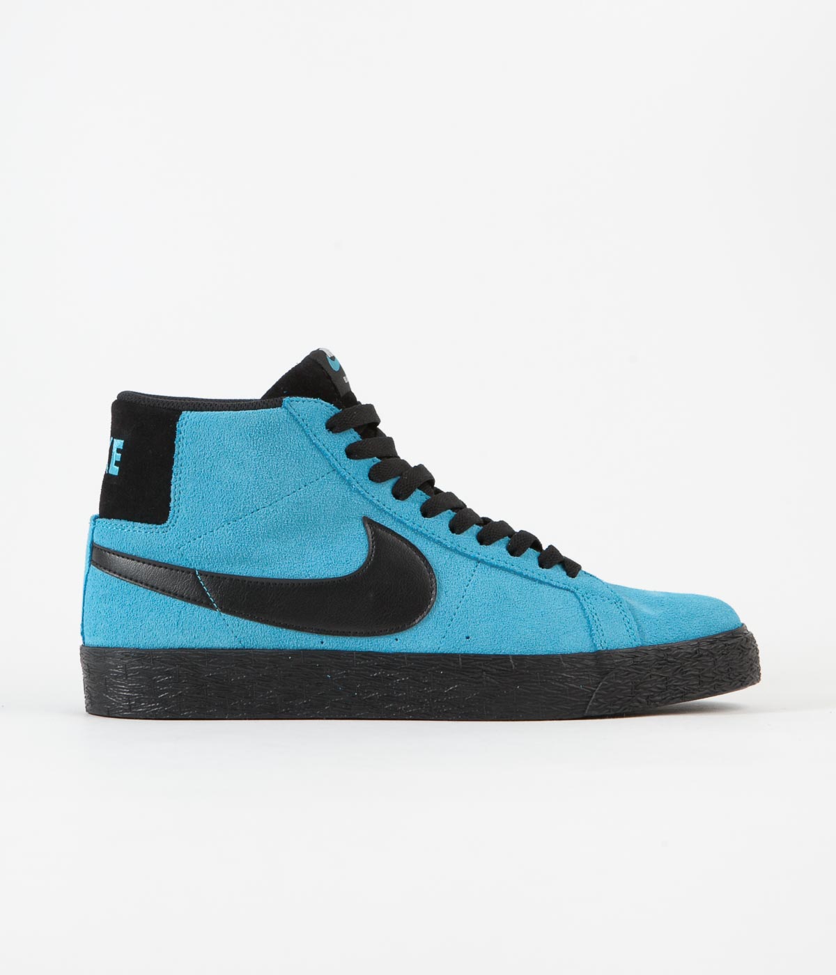 blue white black nike shoes