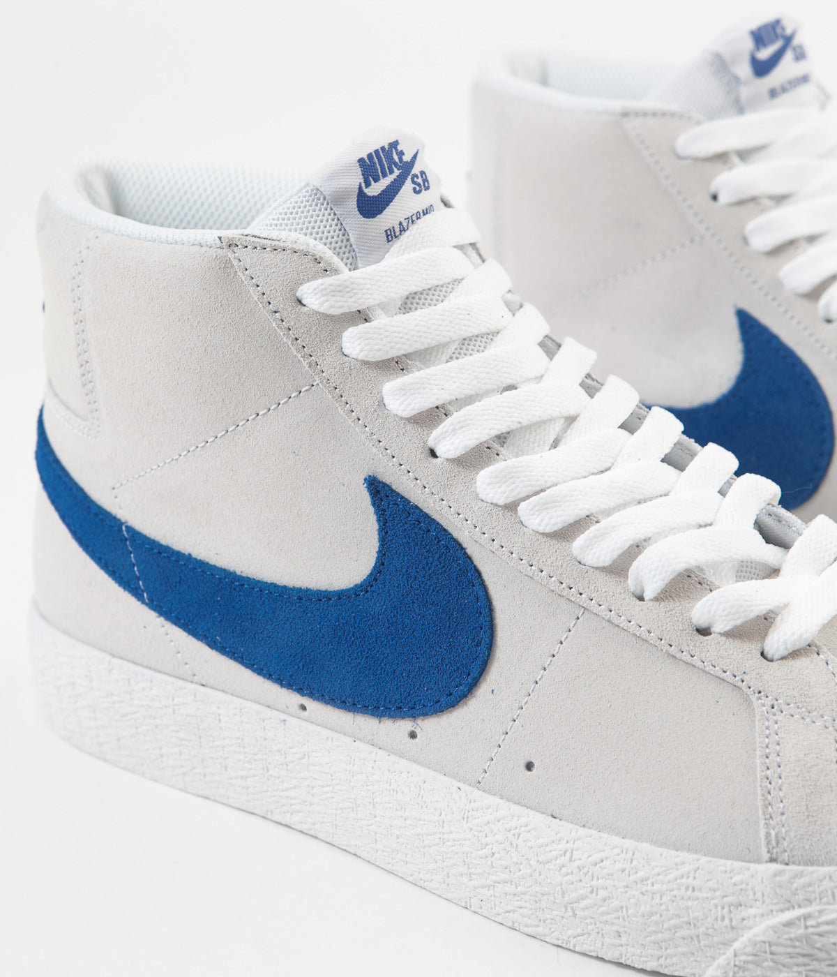 nike sb blazer mid white team royal