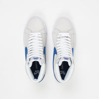 nike sb zoom blazer mid white cerulean