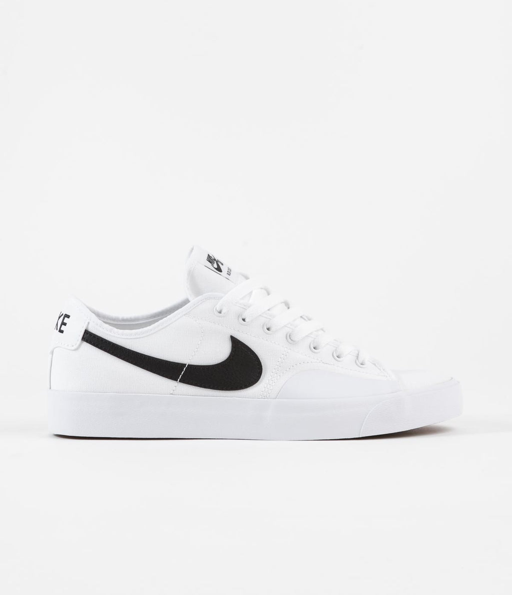 Nike SB BLZR Court Shoes - White / Black - White - Black | Flatspot