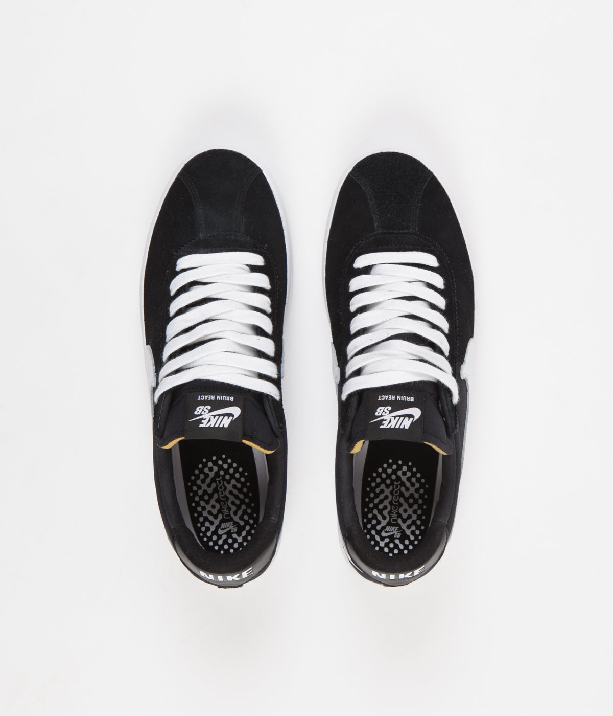 nike sb bruin react black white