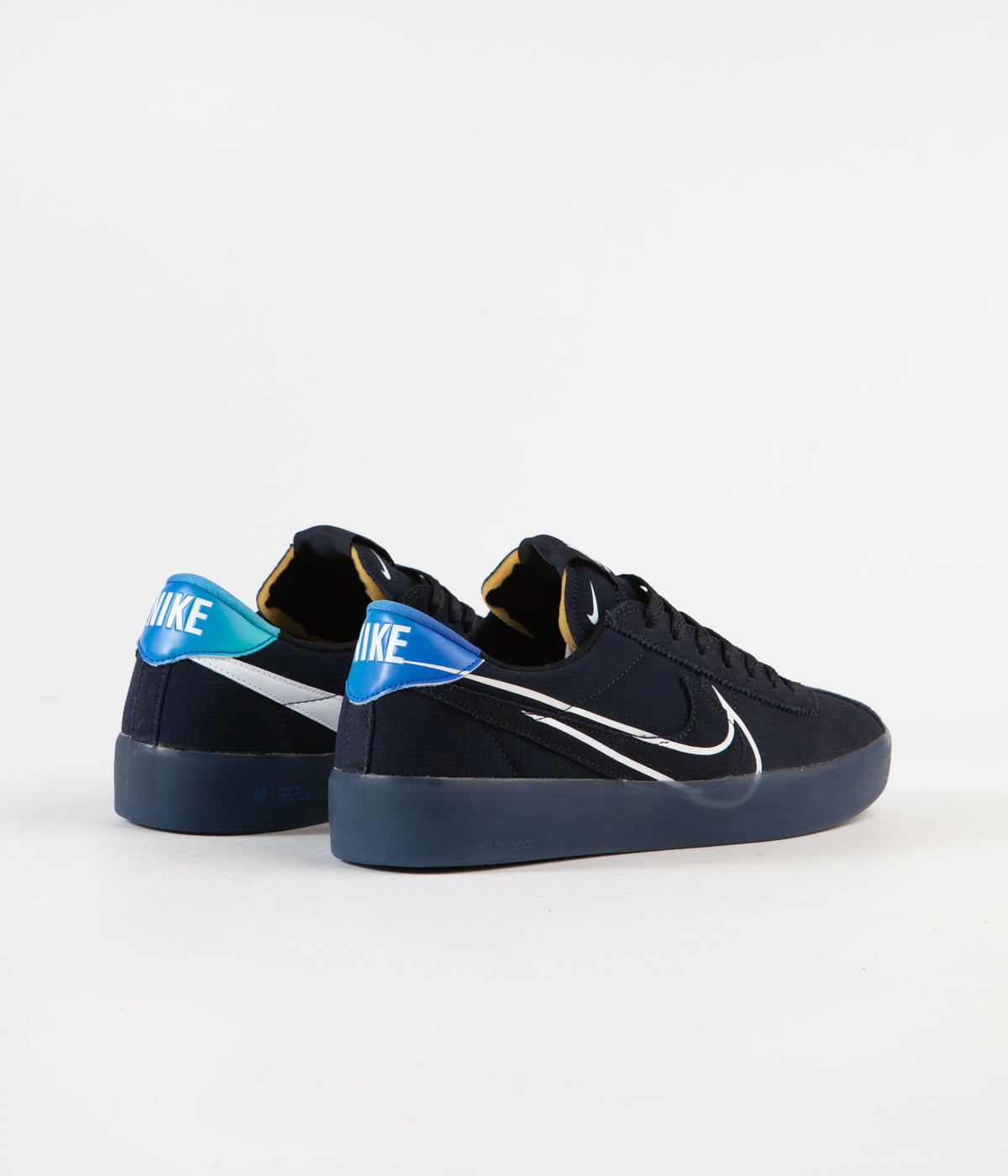 Nike SB Bruin React Shoes - Dark Obsidian / White - Hyper Jade | Flatspot