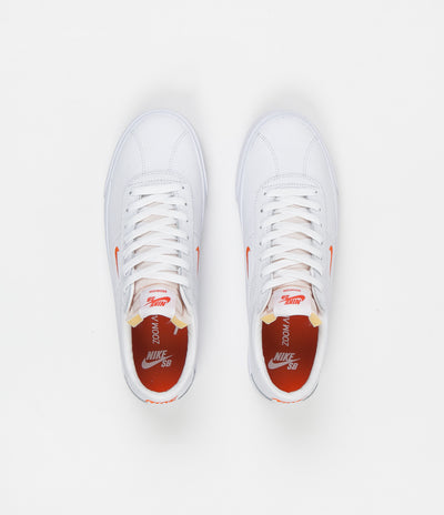 nike sb bruin white orange