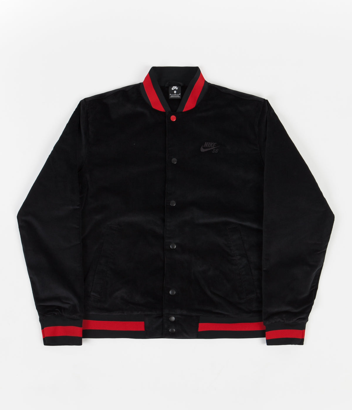 Nike jacket discount black and red