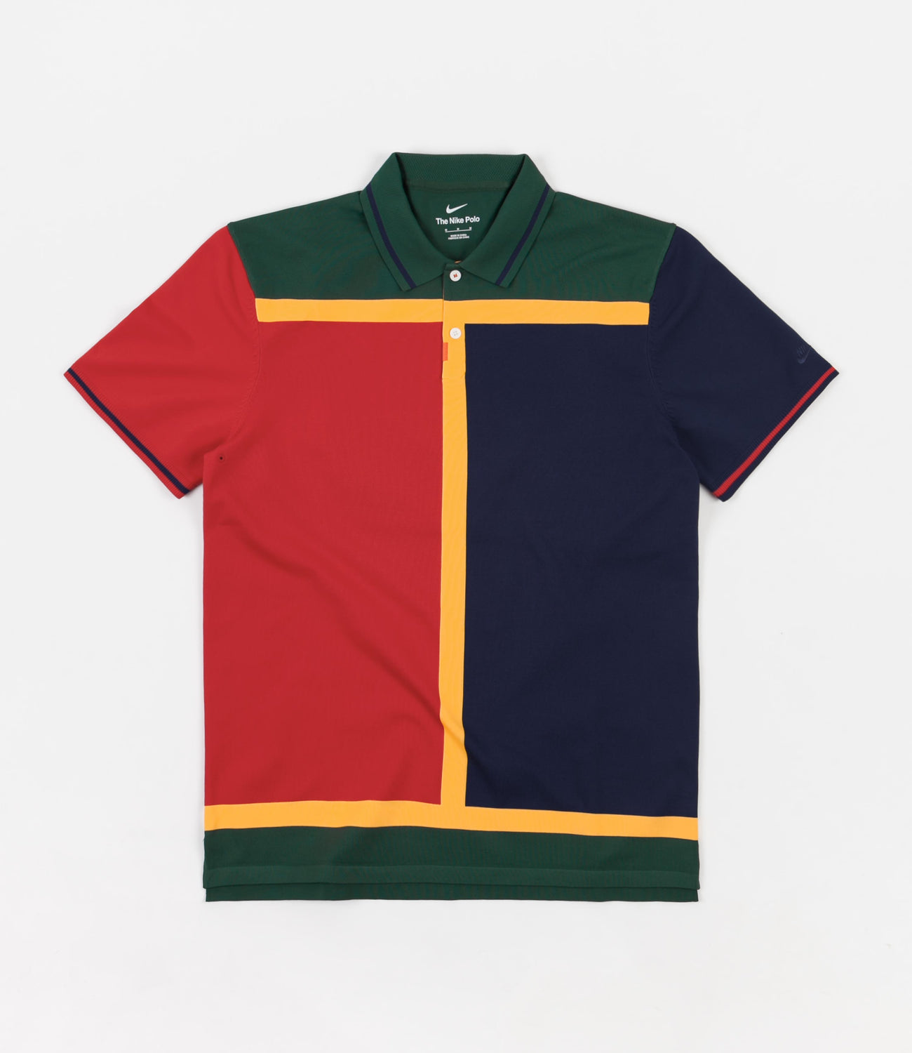 Nike SB Court Polo Shirt - Binary Blue / University Red / Binary Blue ...