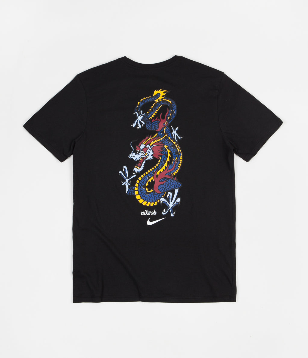 Nike SB Dragon T-Shirt - Black / White | Flatspot