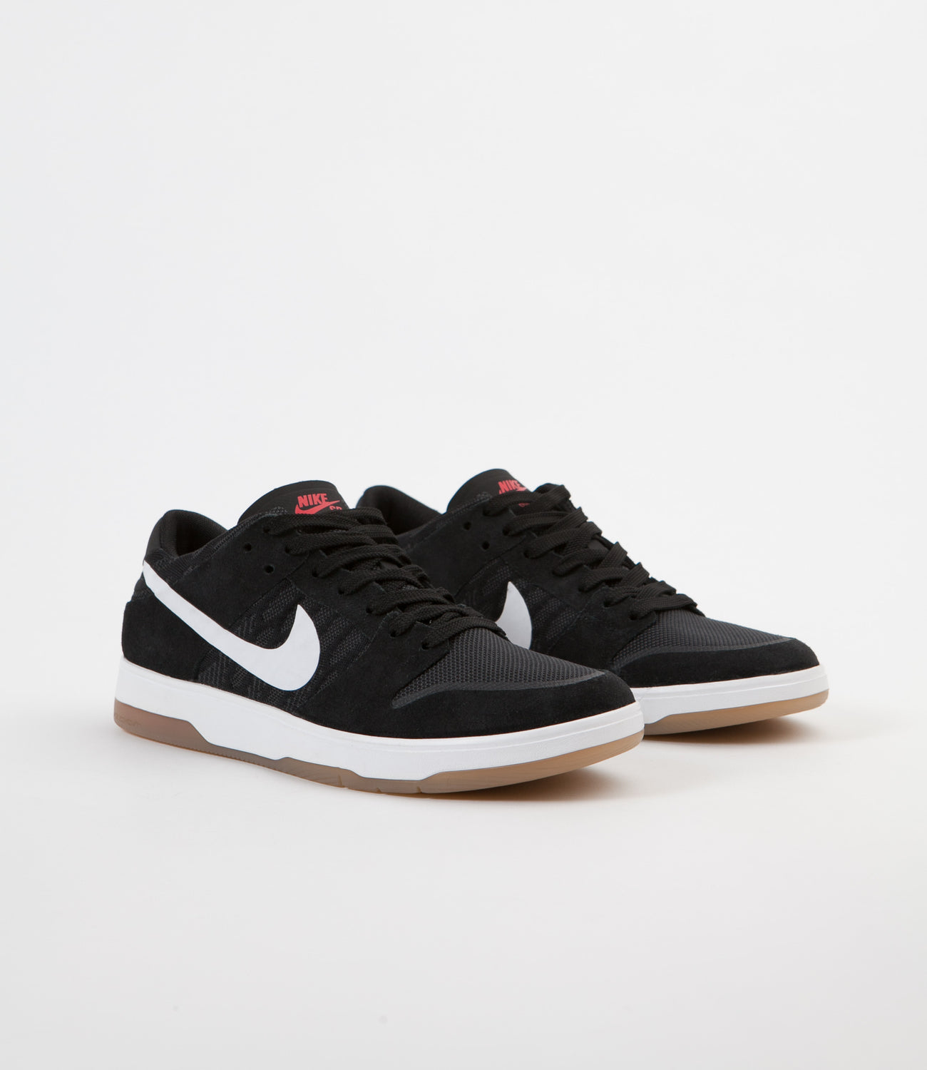 Nike SB Dunk Low Elite Shoes - Black / White - Gum Light Brown - Anthr Flatspot