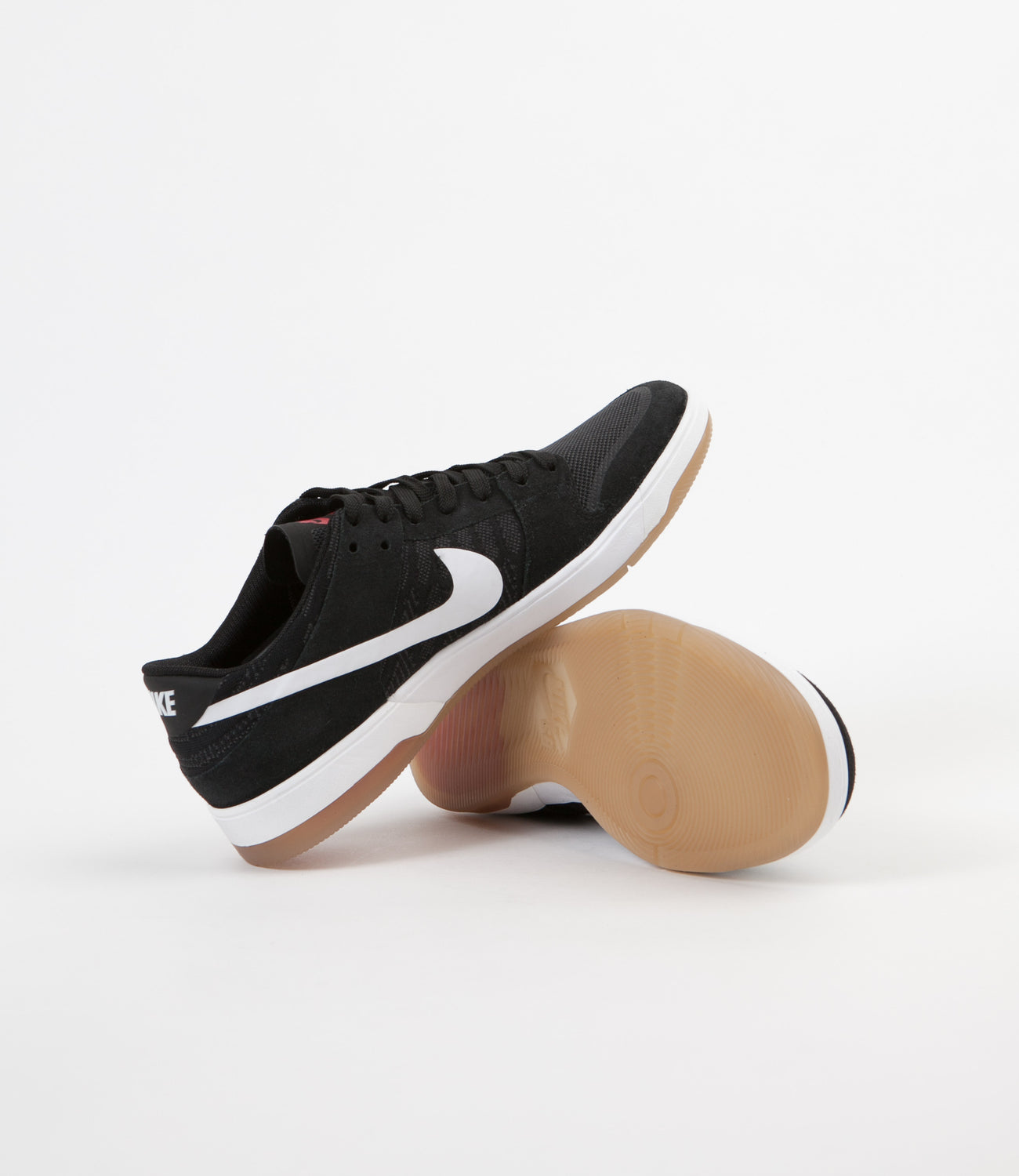 Nike SB Dunk Low Elite Shoes - Black / White - Gum Light Brown - Anthr Flatspot